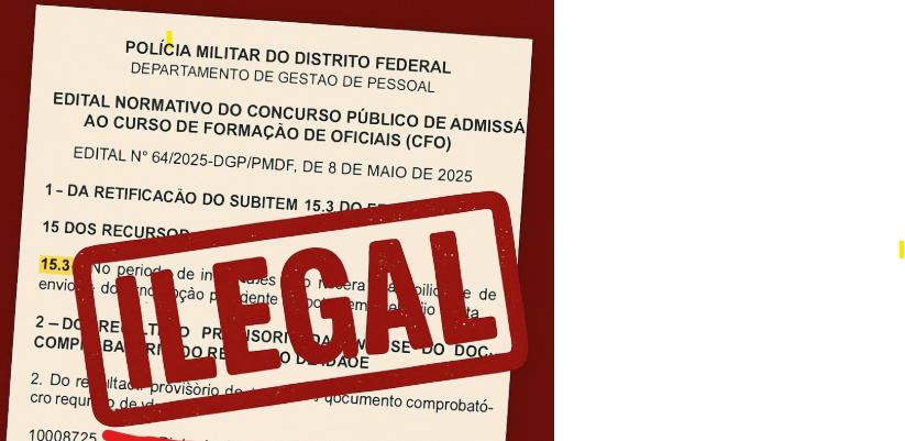 Imagem Ilegalidade na eliminação de candidatos do CFO da PMDF por descumprimento do requisito idade.
