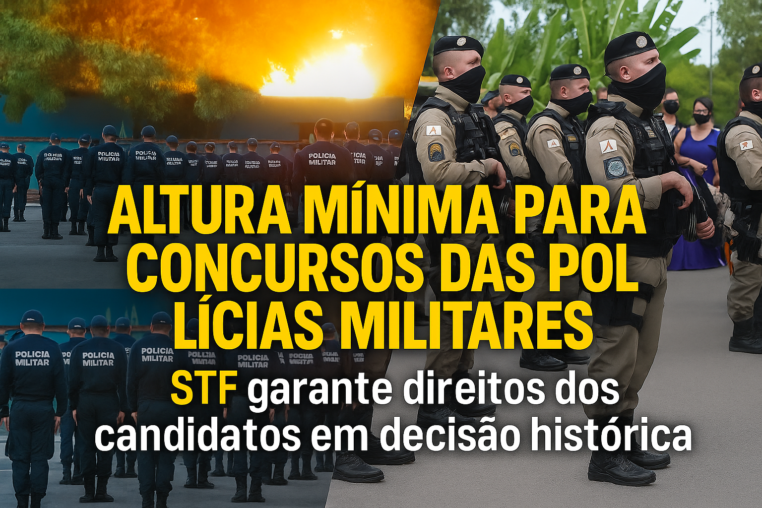 Imagem Altura Mínima em Concursos da Polícia Militar: Decisão do STF Garante Direitos dos Candidatos