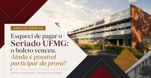 Seriado UFMG 2026: inscrições encerradas e boleto pode ser pago até 17 de agosto